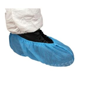 cubre zapato antiderrapante azul medico desechable