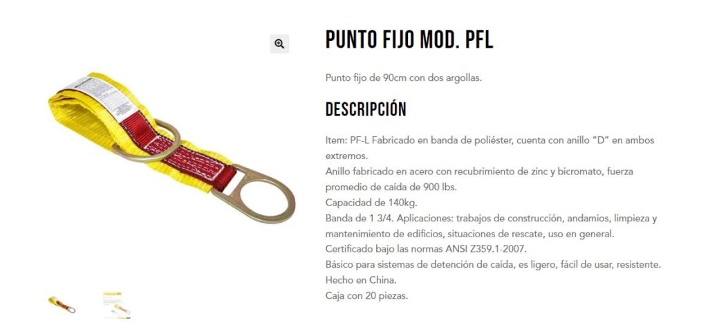 Gancho De Tela Aéreo Circus Division – Con Anillo De Anclaje De 40 Cm Y Mosquetón, Carga De Trabajo 150 Kg, Fabricado En Italia