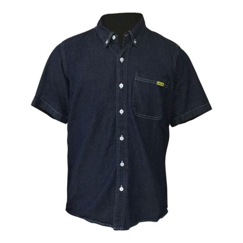 camisa mezclilla uso industrial soldador mezclilla manga corta LICA