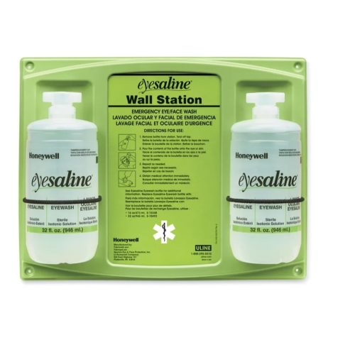 Estacion de lavaojos de emergencias 2 botellas eyesaline 32oz