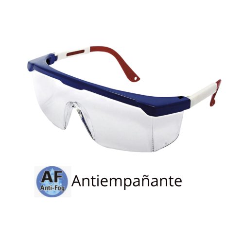 Lente de seguridad proteccion laterial antiempañante